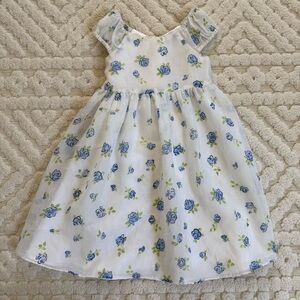 Place Princess White with Blue Floral Girl’s Dress size 3T